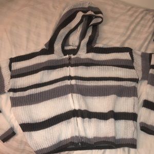 Knitted Zip-Up Sweater